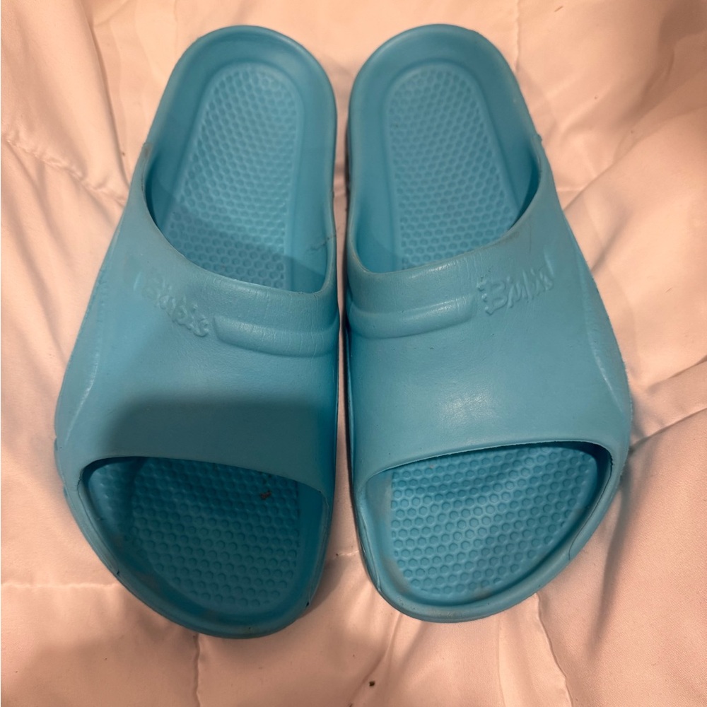 Birkenstock Blue Slide Sandals